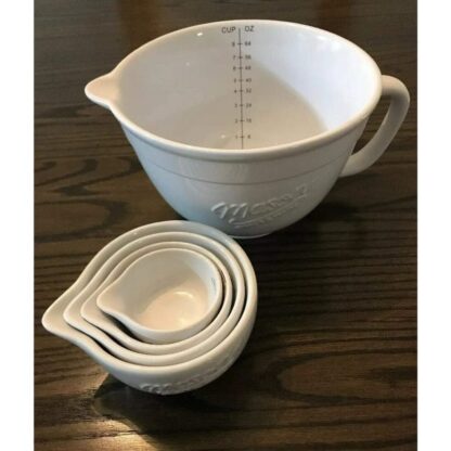 Mason Craft & More 5-Piece Ceramic Batter Bowl & Measuring Cup Set